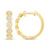 Thumbnail Image 3 of Diamond Twist Hoop Earrings 1/8 ct tw 10K Yellow Gold