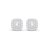 Thumbnail Image 2 of KAY Lab-Grown Diamonds Double Halo Stud Earrings 1/2 ct tw 10K White Gold