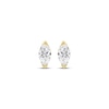 Thumbnail Image 2 of Marquise-Cut Diamond Solitaire Stud Earrings 1/5 ct tw 14K Yellow Gold (I/I1)