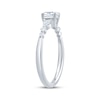 Thumbnail Image 2 of Now + Forever Lab-Grown Diamonds Oval-Cut & Pear-Shaped Three-Stone Engagement Ring 5/8 ct tw 14K White Gold