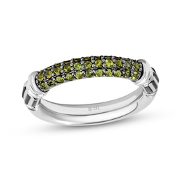Star Wars Jedi Master Lightsaber Green Tourmaline Ring Sterling Silver