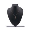 Thumbnail Image 5 of Diamond Flower Drop Necklace 1/4 ct tw 10K Rose Gold 18"
