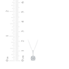 Thumbnail Image 4 of Multi-Diamond Circle Necklace 1/10 ct tw 10K White Gold 18"