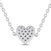 Thumbnail Image 2 of Multi-Diamond Heart Anklet 1/10 ct tw Sterling Silver 10&quot;