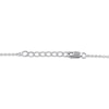 Thumbnail Image 3 of Multi-Diamond Heart Anklet 1/10 ct tw Sterling Silver 10&quot;