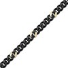 Thumbnail Image 2 of Curb Chain Necklace 12mm Black & Yellow Ion-Plated Solid Stainless Steel 22&quot;