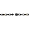 Thumbnail Image 3 of Curb Chain Necklace 12mm Black & Yellow Ion-Plated Solid Stainless Steel 22&quot;