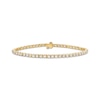 Thumbnail Image 1 of Men's Lab-Grown Diamond Tennis Bracelet 6 ct tw 10K Yellow Gold 8.5"