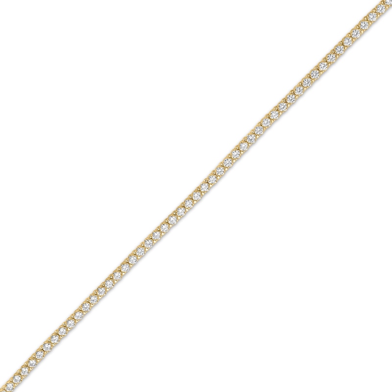 Main Image 2 of Men's Lab-Grown Diamond Tennis Bracelet 6 ct tw 10K Yellow Gold 8.5"
