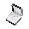 Thumbnail Image 4 of Diamond-Cut Oval Hoop Earrings 10K Yellow Gold
