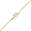 Thumbnail Image 3 of Children's Cross & Virgin Mary Charm Beaded Bracelet 14K Tri-Tone Gold 6"
