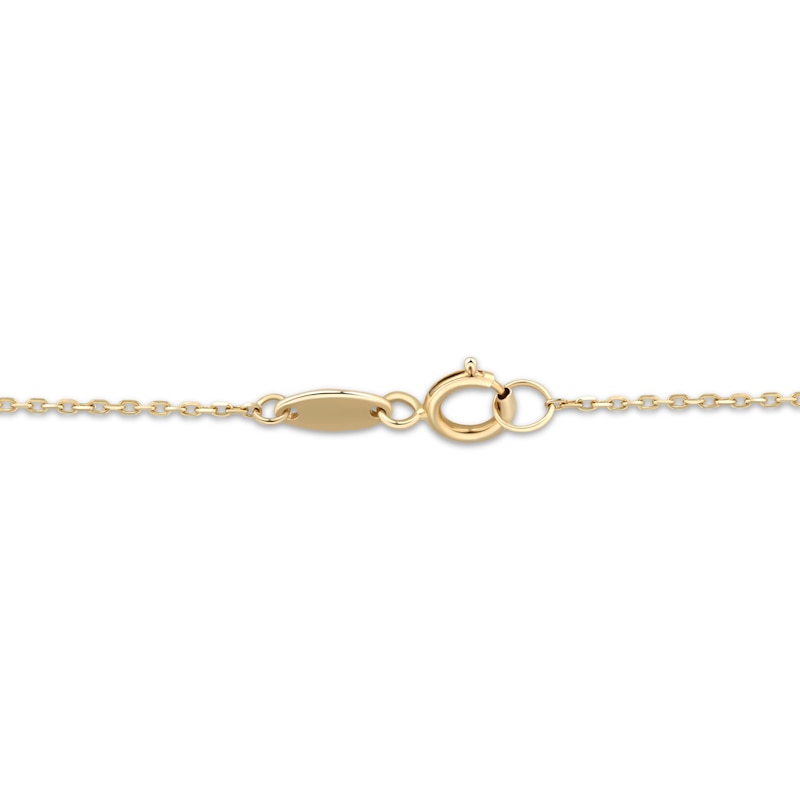 Main Image 5 of Children's Cross & Virgin Mary Charm Beaded Bracelet 14K Tri-Tone Gold 6"