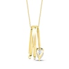 Thumbnail Image 3 of Pear-Shaped Diamond Three-Row Loop Necklace 1 ct tw 10K Yellow Gold 18&quot;