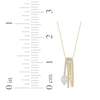 Thumbnail Image 5 of Pear-Shaped Diamond Three-Row Loop Necklace 1 ct tw 10K Yellow Gold 18&quot;