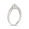 Thumbnail Image 2 of Multi-Diamond Cluster Promise Ring 1/6 ct tw Sterling Silver