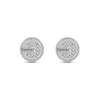 Thumbnail Image 1 of True Fans Pittsburgh Steelers 1/15 ct tw Diamond Logo Stud Earrings Sterling Silver