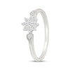 Thumbnail Image 2 of Diamond Flower Halo Promise Ring 1/6 ct tw Sterling Silver
