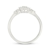 Thumbnail Image 3 of Diamond Flower Halo Promise Ring 1/6 ct tw Sterling Silver