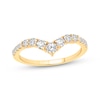 Thumbnail Image 1 of Now + Forever Lab-Grown Diamonds Graduated Chevron Anniversary Ring 1/2 ct tw 14K Yellow Gold