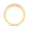 Thumbnail Image 3 of Now + Forever Lab-Grown Diamonds Graduated Chevron Anniversary Ring 1/2 ct tw 14K Yellow Gold