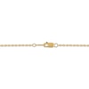 Thumbnail Image 4 of STUDIO BY KAY Diamond Sunburst Heart-Shaped Lock Necklace 1/10 ct tw 24K Yellow Gold Vermeil Sterling Silver 18"