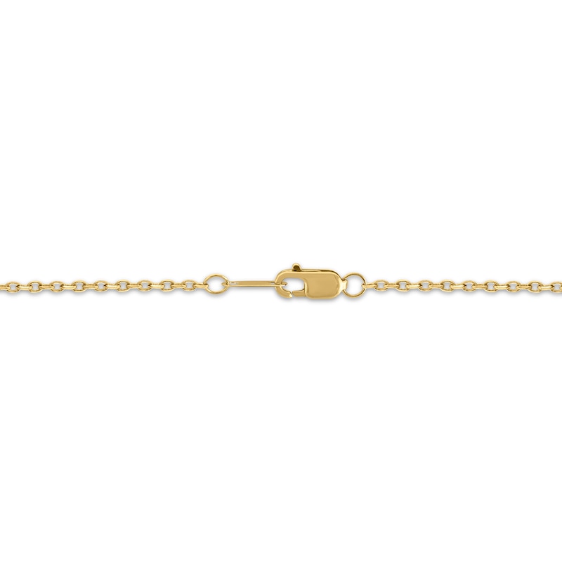 Main Image 4 of STUDIO BY KAY Diamond Sunburst Heart-Shaped Lock Necklace 1/10 ct tw 24K Yellow Gold Vermeil Sterling Silver 18"