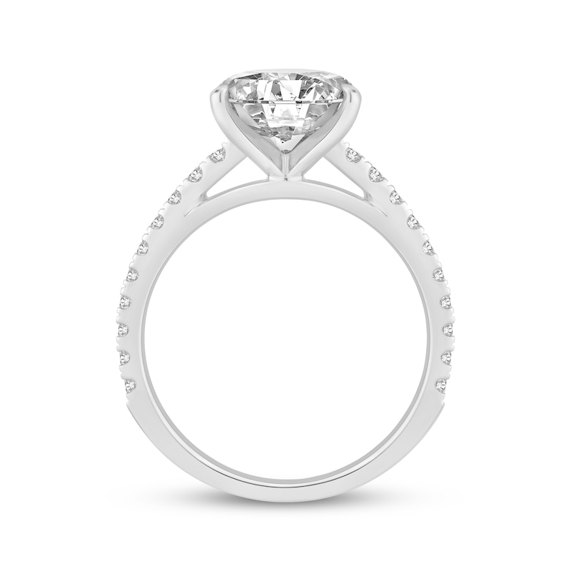Main Image 3 of Lab-Grown Diamonds Pear-Shaped Engagement Ring 2-3/4 ct tw Platinum