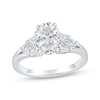 Thumbnail Image 1 of Now + Forever Lab-Grown Diamonds Oval-Cut Engagement Ring 2 ct tw 14K White Gold