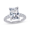 Thumbnail Image 1 of Now + Forever Lab-Grown Diamonds Radiant-Cut Engagement Ring 3-3/4 ct tw 14K White Gold