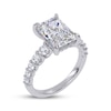 Thumbnail Image 2 of Now + Forever Lab-Grown Diamonds Radiant-Cut Engagement Ring 3-3/4 ct tw 14K White Gold