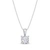 Thumbnail Image 2 of Radiant Reflections Round-Cut Lab-Grown Diamond Solitaire Gift Set 1 ct tw Sterling Silver (I/SI2)
