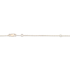 Thumbnail Image 4 of Pear-Shaped Nephrite Jade & Diamond Snake Necklace 1/15 ct tw 14K Yellow Gold 18"
