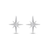 Thumbnail Image 2 of KAY Lab-Grown Diamonds Solitaire Star Stud Earrings 1/10 ct tw Sterling Silver