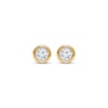 Thumbnail Image 2 of KAY Lab-Grown Diamonds Bezel-Set Solitaire Stud Earrings 1/4 ct tw 10K Yellow Gold (F/SI2)