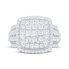 Thumbnail Image 3 of Now + Forever Princess-Cut Multi-Diamond Double Halo Engagement Ring 3 ct tw 10K White Gold
