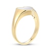 Thumbnail Image 2 of STUDIO BY KAY Heart-Shaped Mother-of-Pearl Twist Frame Ring 24K Yellow Gold Vermeil Sterling Silver