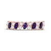Thumbnail Image 3 of Now + Forever Marquise-Cut Amethyst & Round-Cut Diamond Anniversary Ring 1/5 ct tw 10K White Gold