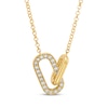 Thumbnail Image 1 of STUDIO BY KAY Lab-Grown Diamond Link Necklace 1/3 ct tw 24K Yellow Gold Vermeil Sterling Silver