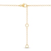 Thumbnail Image 4 of STUDIO BY KAY Lab-Grown Diamond Link Necklace 1/3 ct tw 24K Yellow Gold Vermeil Sterling Silver
