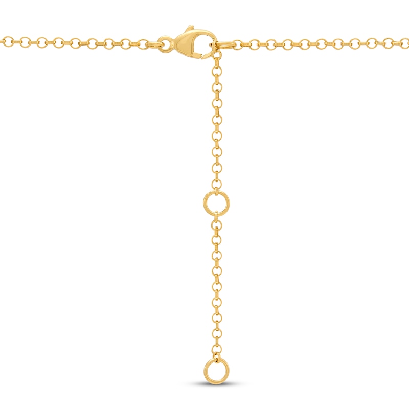 Main Image 4 of STUDIO BY KAY Lab-Grown Diamond Link Necklace 1/3 ct tw 24K Yellow Gold Vermeil Sterling Silver