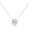 Thumbnail Image 1 of KAY Lab-Grown Diamonds Flower Necklace 1/2 ct tw Sterling Silver 18"