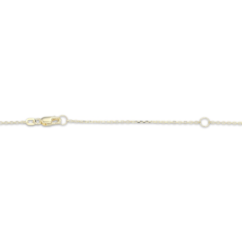 Main Image 4 of KAY Lab-Grown Diamonds Cultured Pearl Drop Necklace 3/8 ct tw 10K Yellow Gold 18"