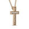 Thumbnail Image 2 of Neil Lane Desert Diamonds Men's Cross Necklace 1/2 ct tw 10K Yellow Gold 22"