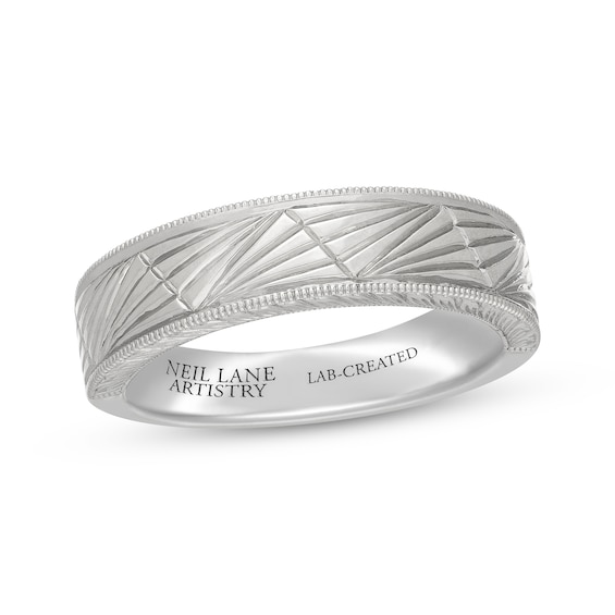 Neil Lane Artistry Heritage Men's Wedding Band Platinum 6mm