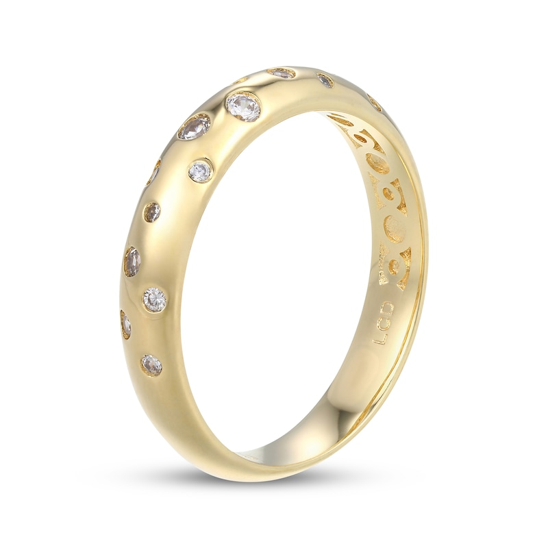 Main Image 2 of STUDIO BY KAY Lab-Grown Diamond Scatter Ring 1/5 24K Yellow Gold Vermeil Sterling Silver