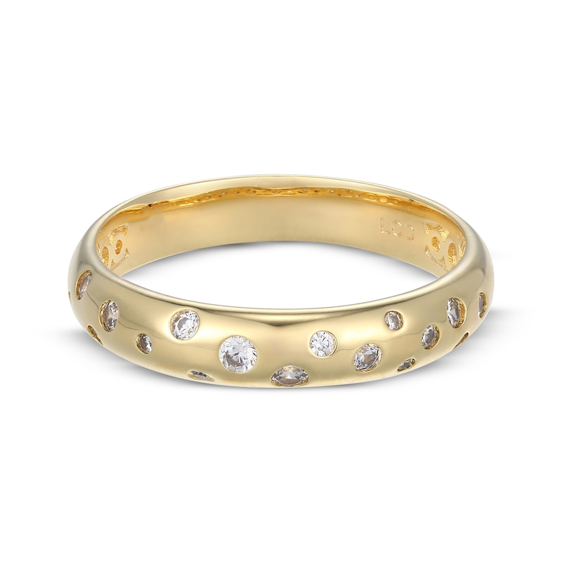 Main Image 3 of STUDIO BY KAY Lab-Grown Diamond Scatter Ring 1/5 24K Yellow Gold Vermeil Sterling Silver