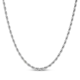 4mm Rope Chain Necklace Stainless Steel 26"