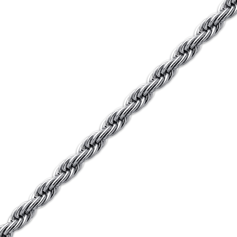 Main Image 2 of 4mm Rope Chain Necklace Stainless Steel 26"