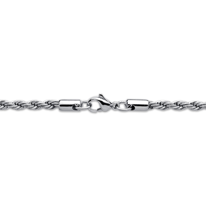 Main Image 3 of 4mm Rope Chain Necklace Stainless Steel 26"