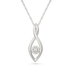 Thumbnail Image 1 of KAY Lab-Grown Diamonds Infinity Necklace 1/20 ct tw Sterling Silver